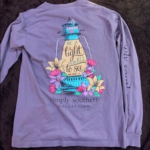 gray long sleeve simple southern